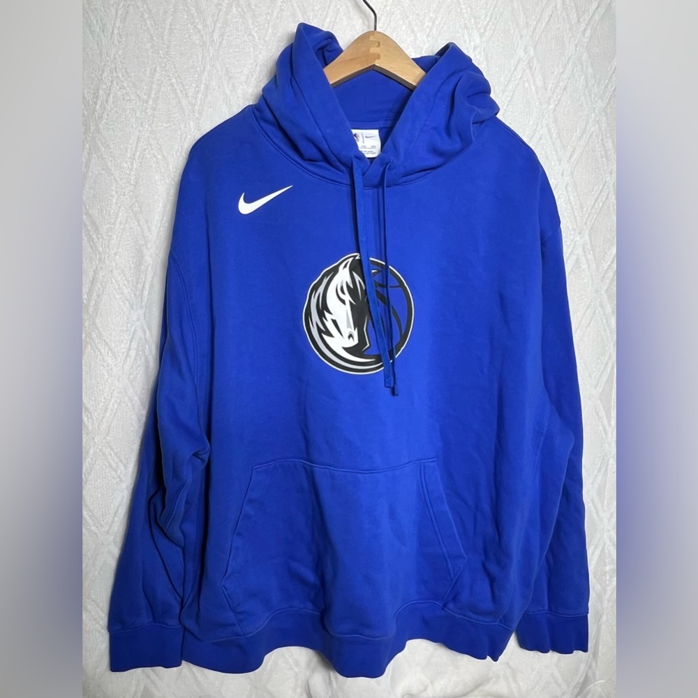 Nike Dallas Mavericks Blue Long Sleeve Hoodie Men’s XXL NBA Basketball Sports